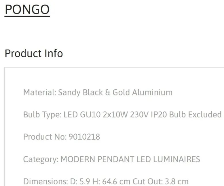 Lustra incastrata design minimalist PONGO 2L