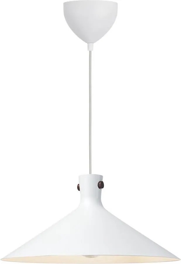 Nordlux - Lampă suspendată cu cablu DORINA, 1xE27/60W/230V, albă, Ø 45 cm