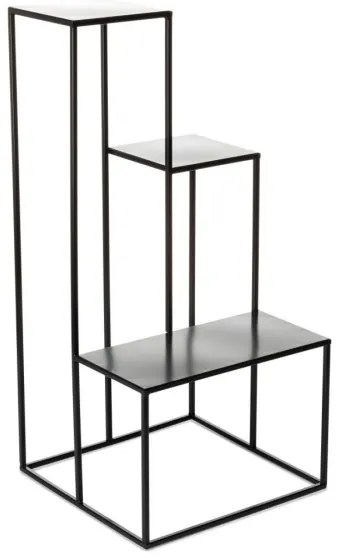 Suport flori KASKADA 85x40 cm negru