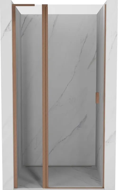 Mexen Mist L uși de duș basculante 110 cm, transparent, cupru periat - 8A4L-110-000-65-00