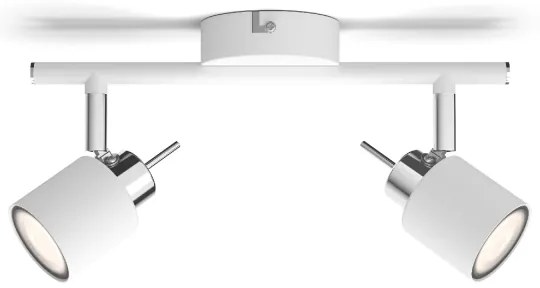 Spot MERANTI 2xGU10/35W/230V alb Philips