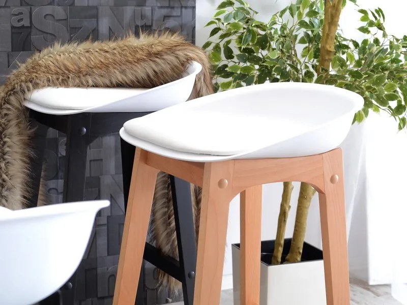 Scaun Rita (alb + fag). Promo -21%. 1110737