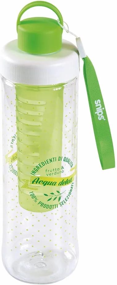 Sticlă de apă cu filtru Snips Infuser, 750 ml, verde