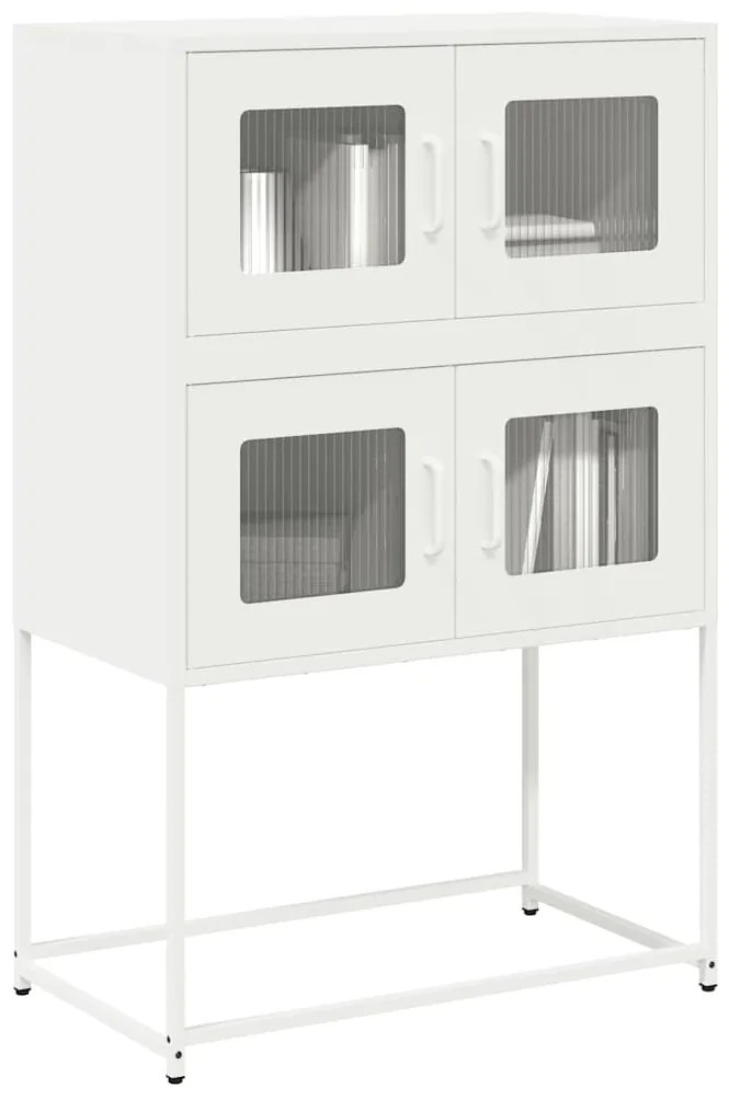 vidaXL Dulap înalt, alb, 68x39x107 cm, oțel