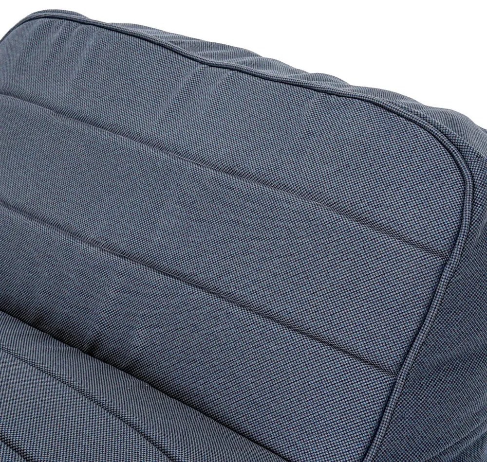 Scaun de grădină din burete cu puf, albastru gri