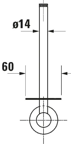Duravit 99154600 - Suport pentru hârtie igienică D-CODE, negru mat