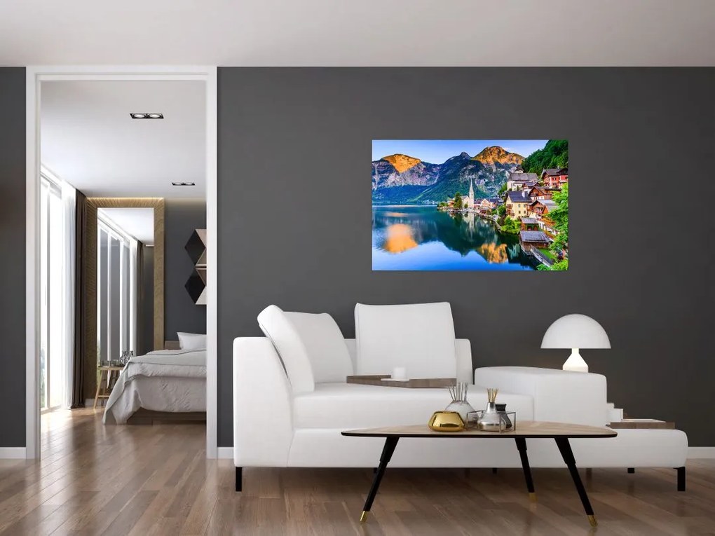 Tablou - Sat alpin (90x60 cm)