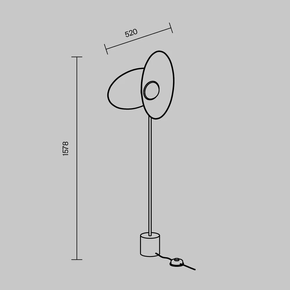Lampa de podea LED moderna Evolution alb