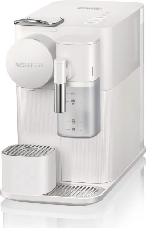 La mâna a doua: Espressor cu capsule DeLonghi EN510W, 1450W, 19 bar, 1 l, Nespresso, Auto shut-off, Alb