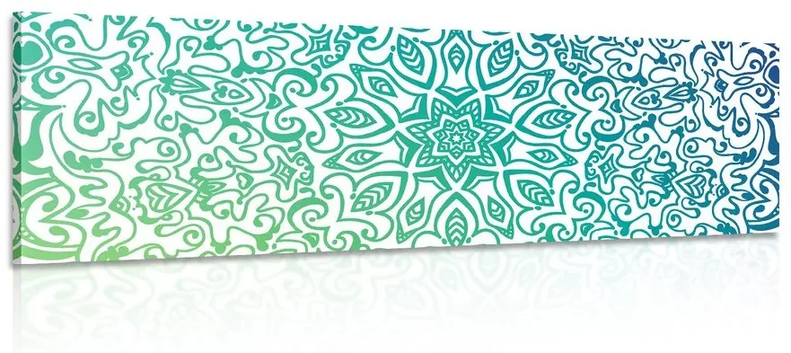 Tablou Mandala albastru-verde