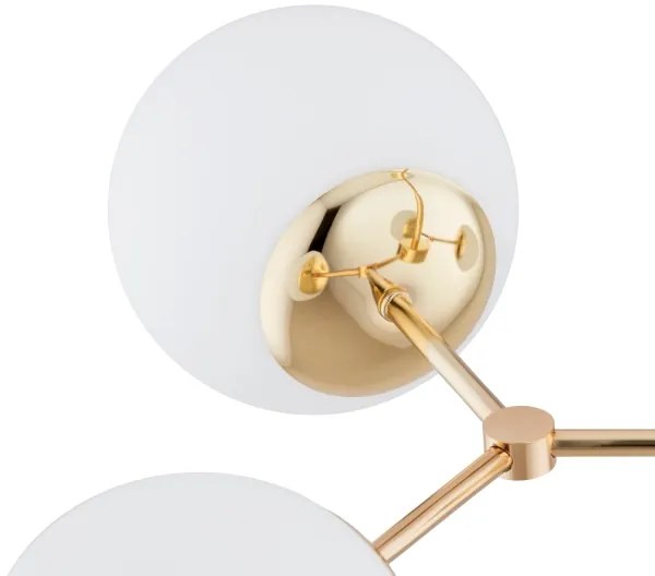 Lustră pe tijă FOTON 4xE14/40W/230V aurie/albă