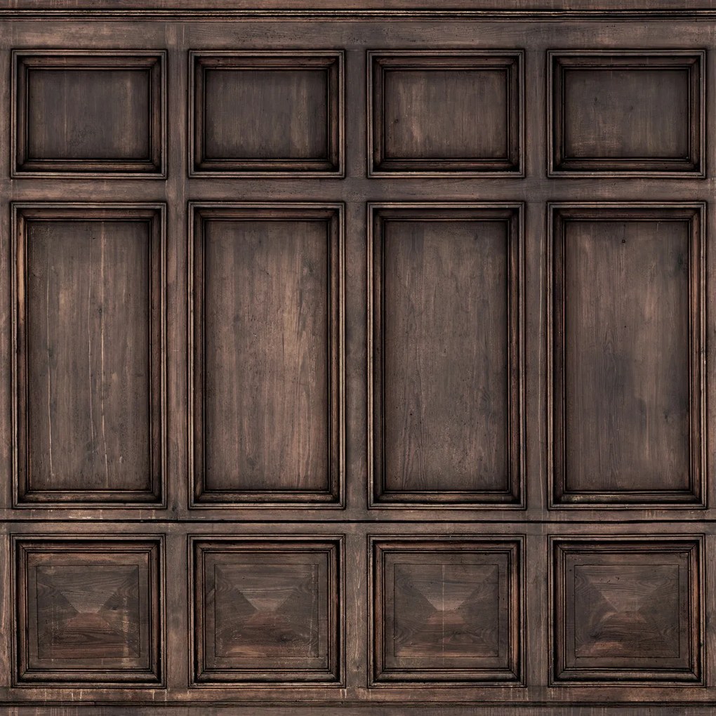 Tapet Oxford, Walnut, Rebel Walls