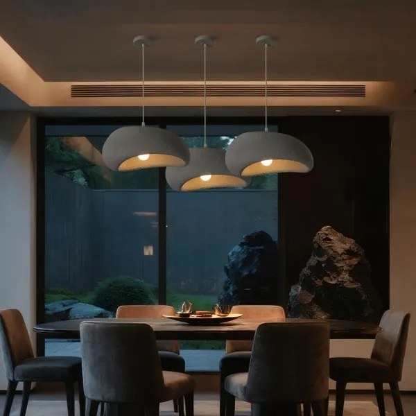 BRILAGI - Lustră suspendată pe cablu WABI SABI 1xE27/60W/230V Ø 40 cm gri