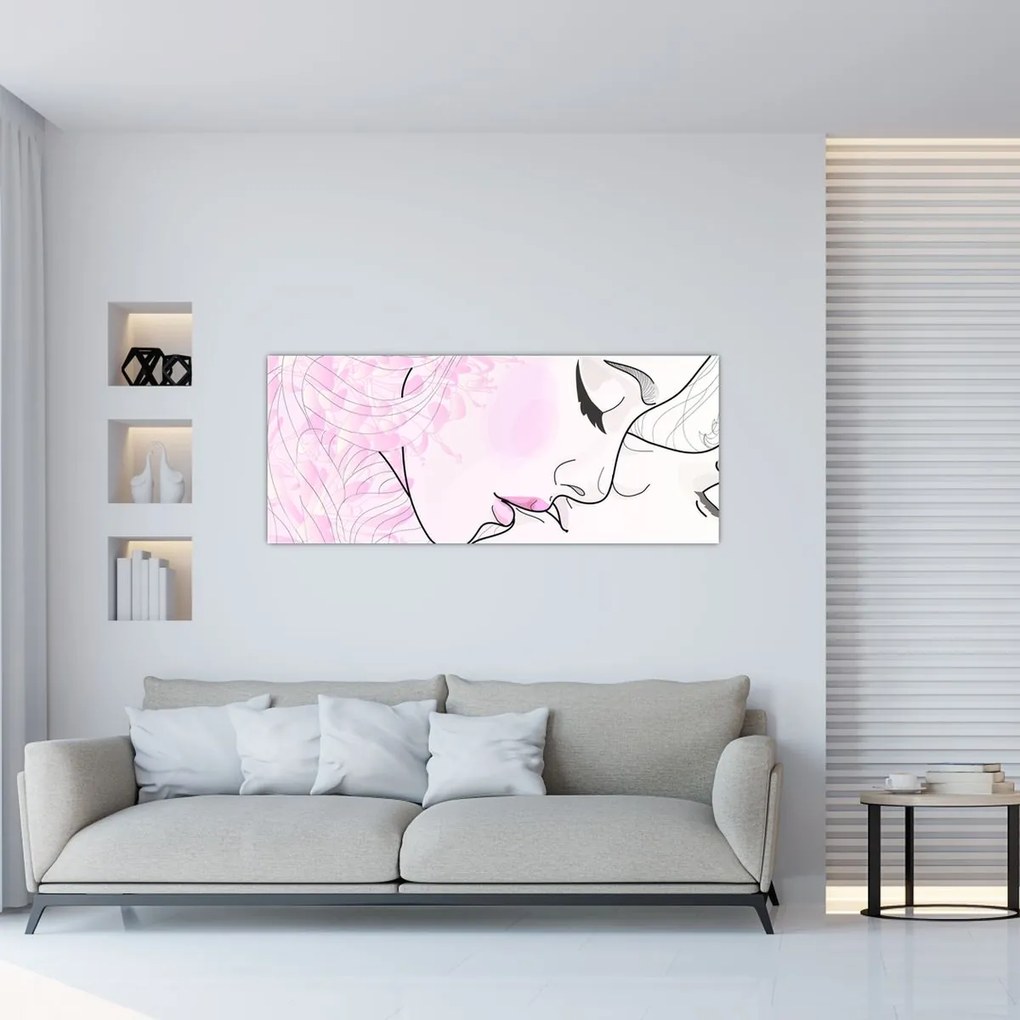 Tablou - Sărutul (120x50 cm)