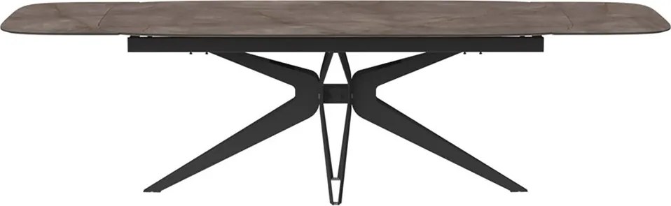 Set lemn masiv masă și scaune Hexagon - 400 × 120 × 75 cm, 8 scaune