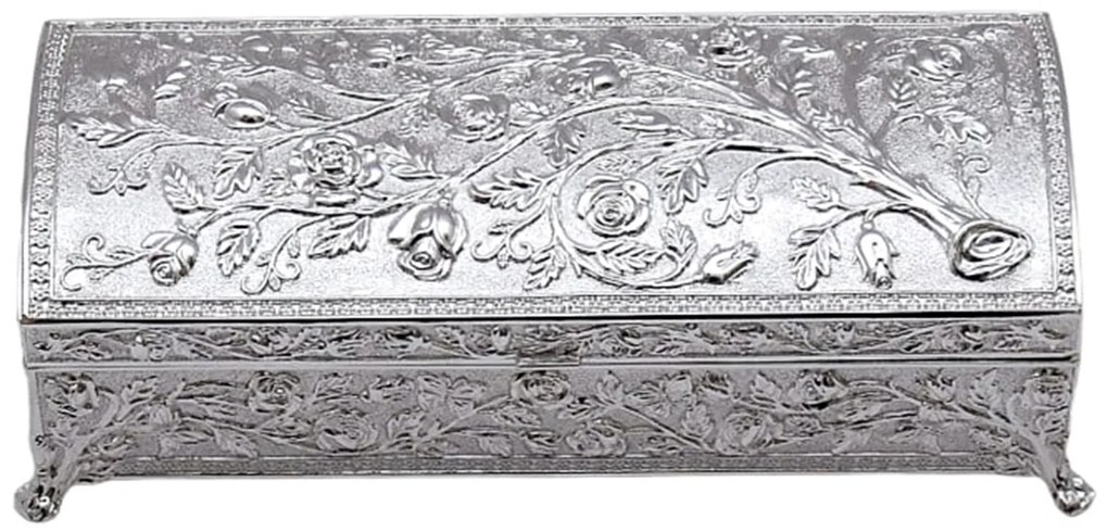 Caseta bijuterii argintata PHOEBE, 22.5x10x8cm