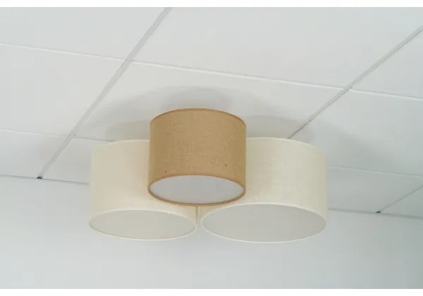 Brilagi - Plafonieră SPIDER 3 x E27, 15W, 230V, bej/crem