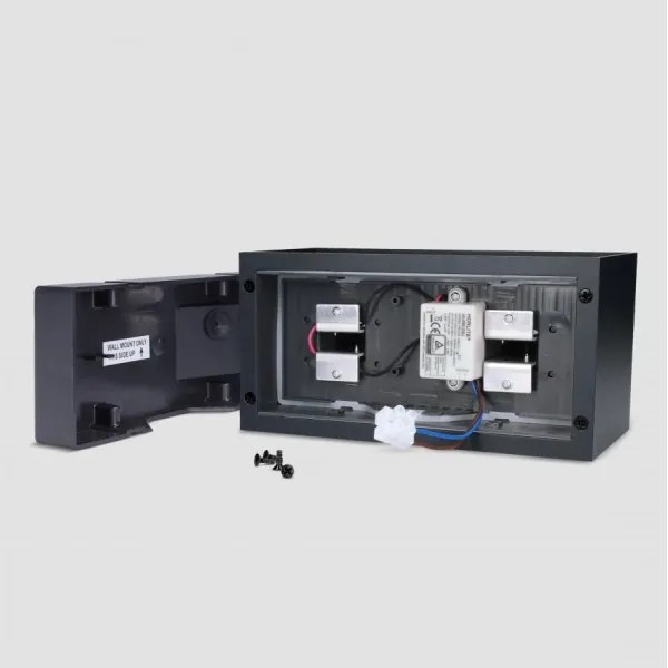 Brilagi - Aplică de perete LED pentru exterior DOUBLE CUBE LED/12W/230V neagră IP65