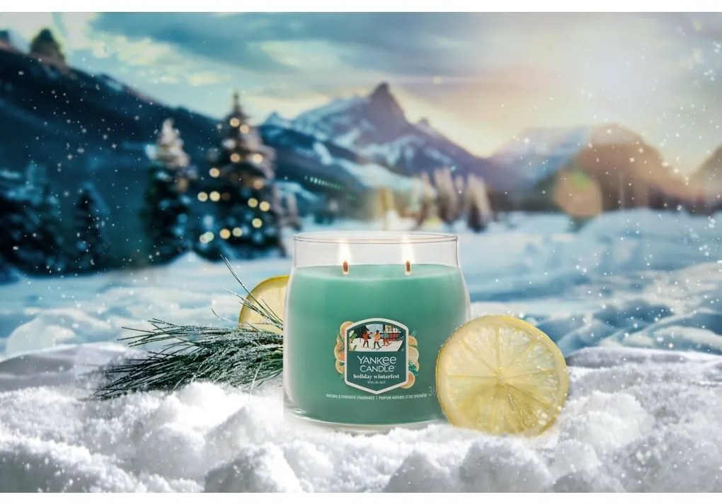 Yankee Candle lumânare parfumată Signature în pahar mediu Holiday Winterfest, 368 g, S