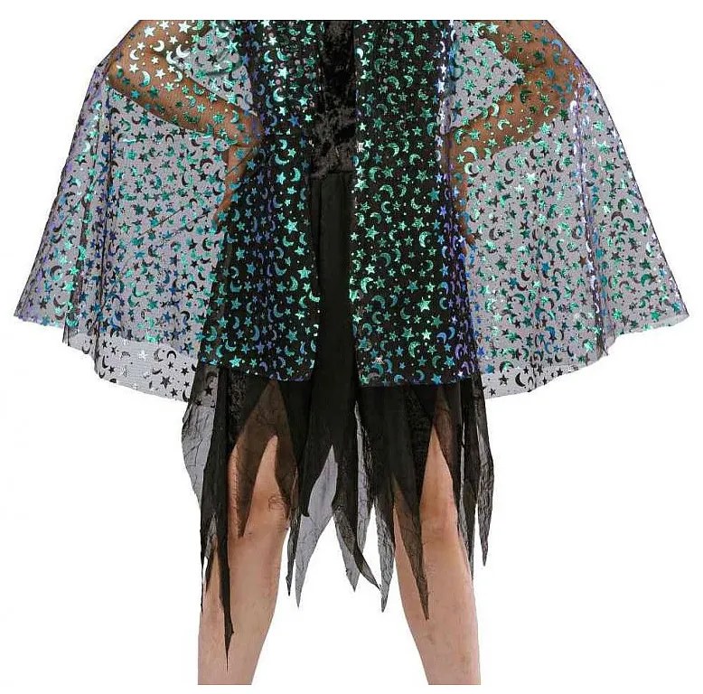 Vrăjitoare Shiny costum 120/130 cm