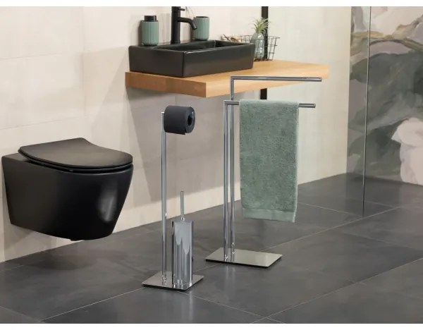 WENKO 18562100 - Perie WC RECCO 20x71,5 cm crom lucios