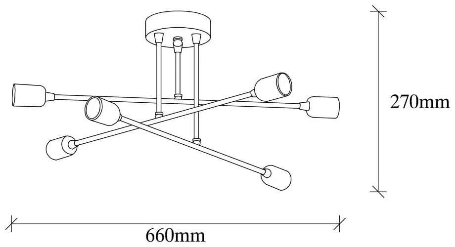 Plafonieră neagră Fleur – Opviq lights