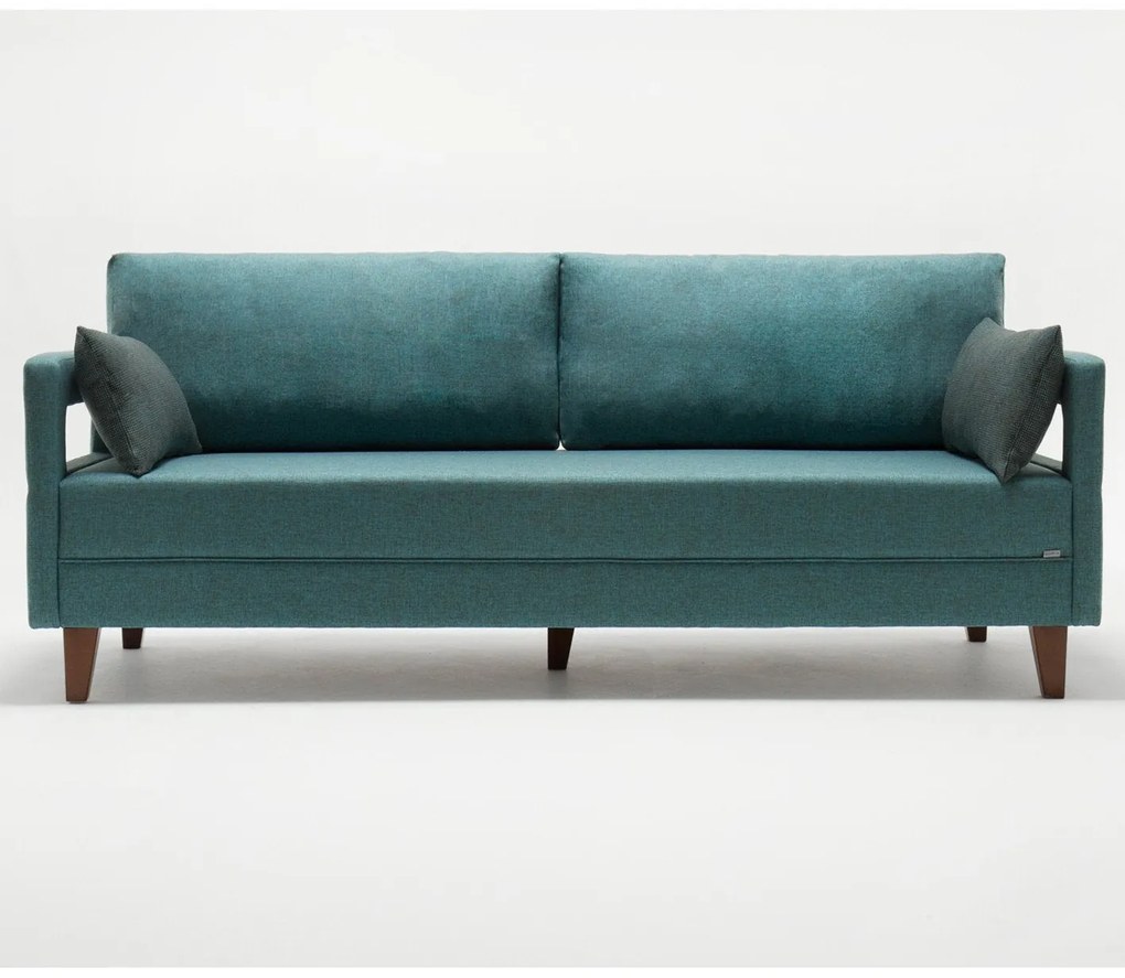 Canapea cu 3 Locuri Comfort, Turcoaz, 206 x 80 x 80 cm