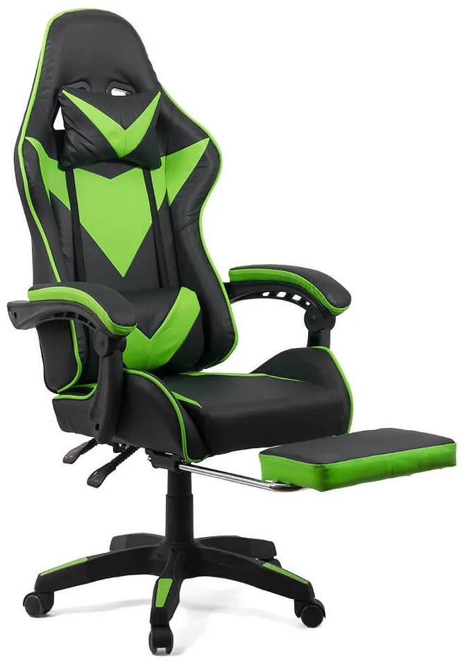 Scaun gaming OFF 299 verde cu negru