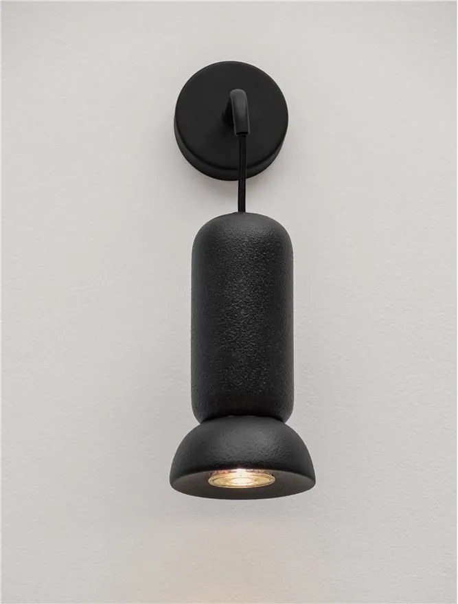 Aplica de perete ceramica neagra PARLO