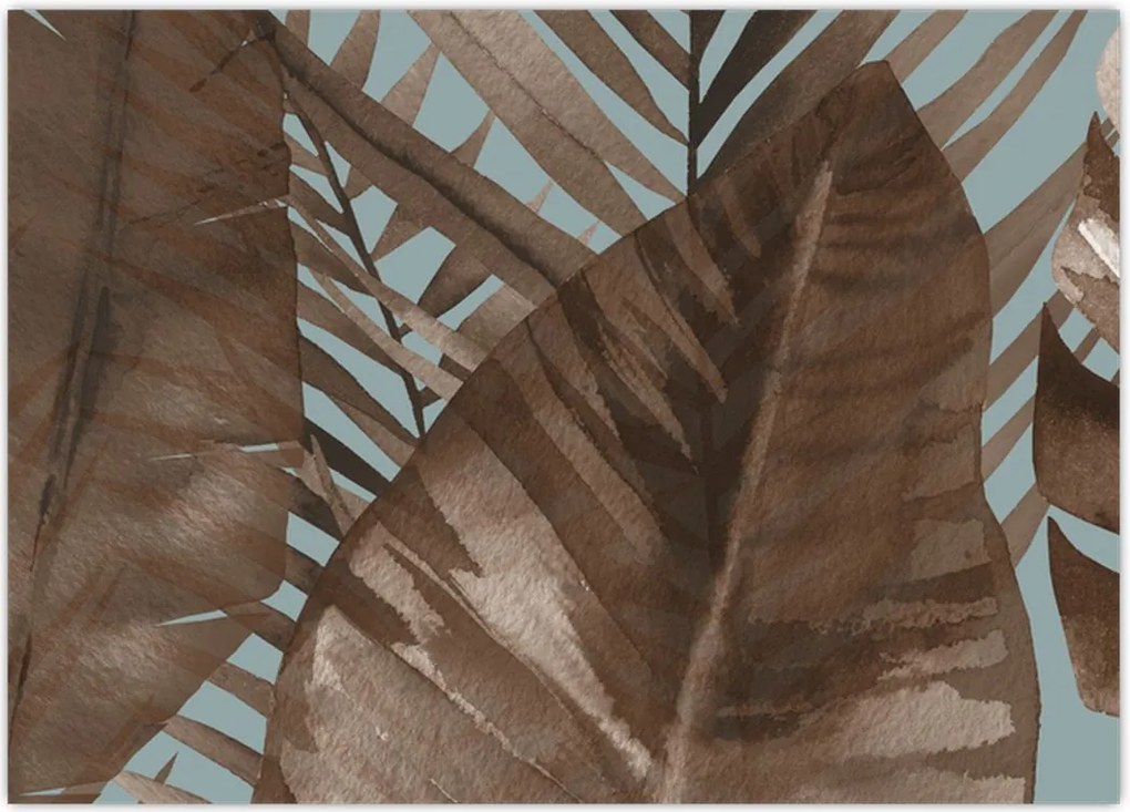 Tablou - Frunze de palmier acvarel (70x50 cm)