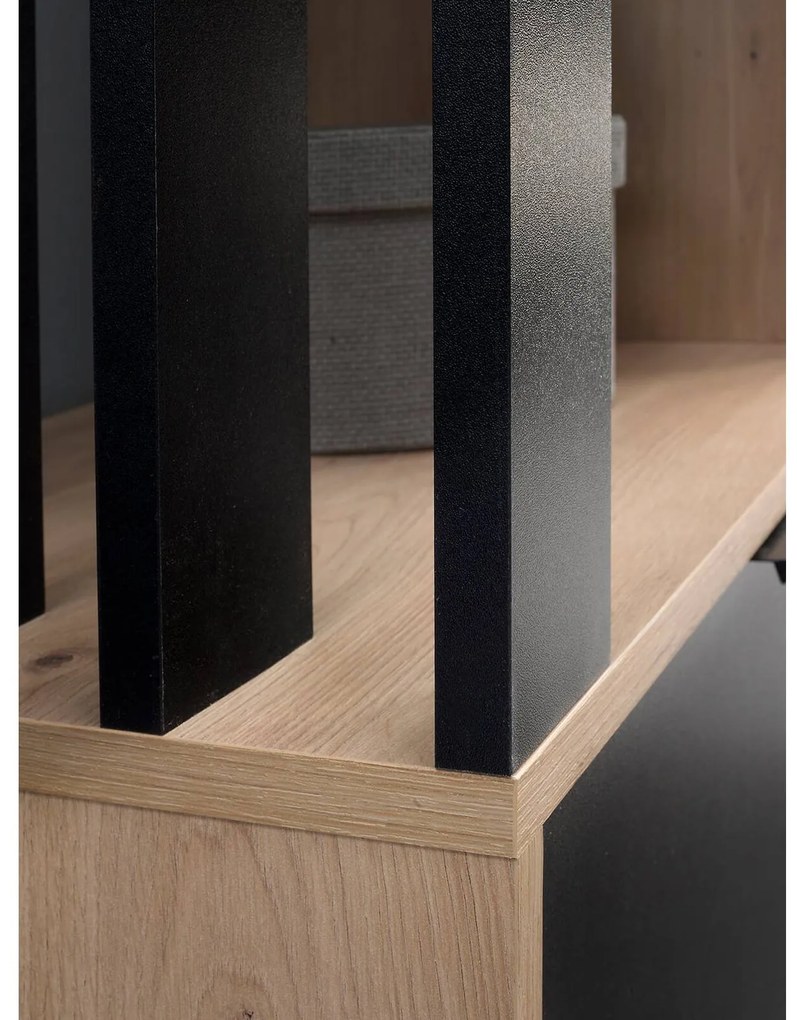 Hol Milan (Stejar artisan + negru). 1055369