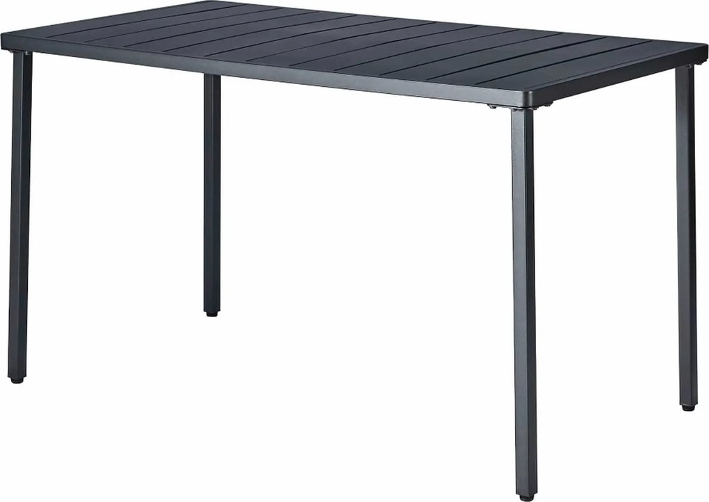 Masa gradina SALTON, negru, metal, 130x70x75 cm