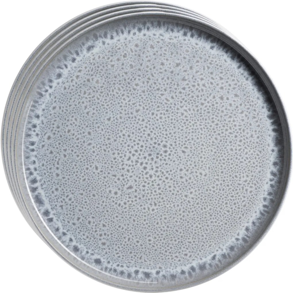 Set de farfurii plate Mäser Lunaria Grey 26 cm, 4bucăți