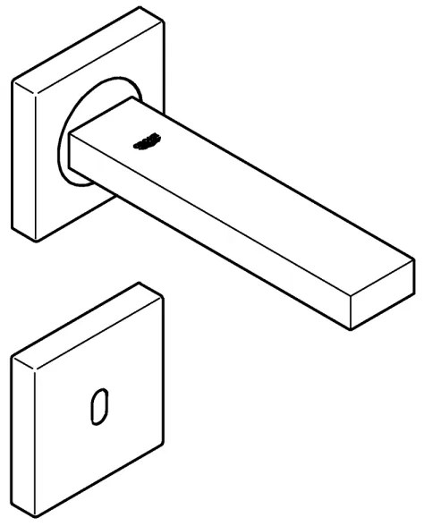 Baterie electronică cu senzor infraroșu GROHE EUROCUBE E, crom lucios - 36442000