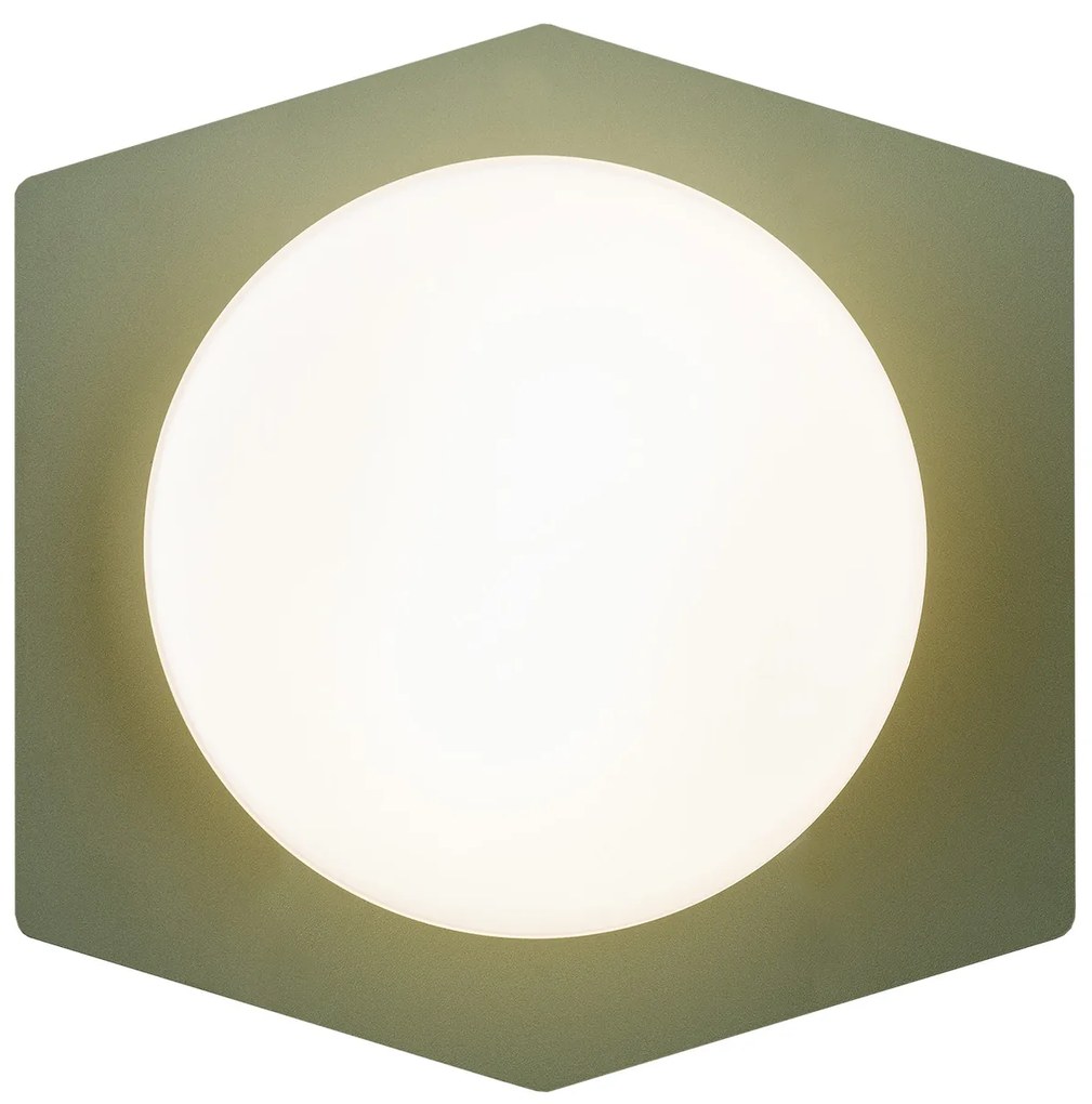 Aplica LED de perete/tavan design modern CELIA salvie