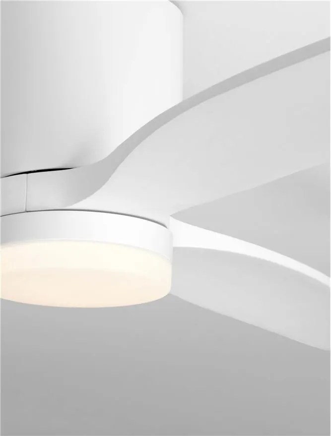 Lustra LED cu Ventilator si telecomanda ALOA alb
