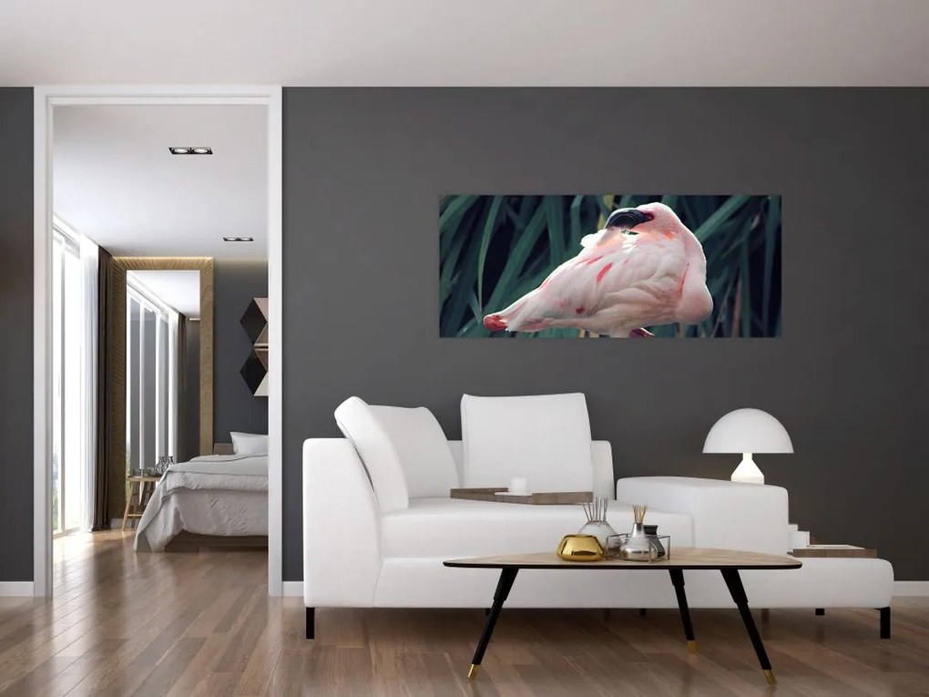 Tablou - Pasărea Flamengo (120x50 cm)