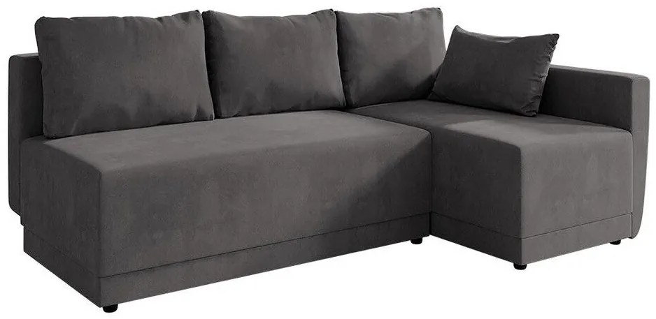 Colțar Columbus 149 Cutie de pat, 210x135x85cm, 105 kg, Picioare: Plastic, Lemn: Pin