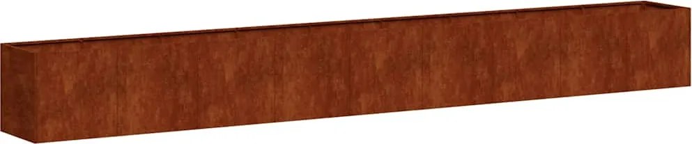 vidaXL Jardinieră Rusty 360x40x40 cm Oțel rezistent la intemperii