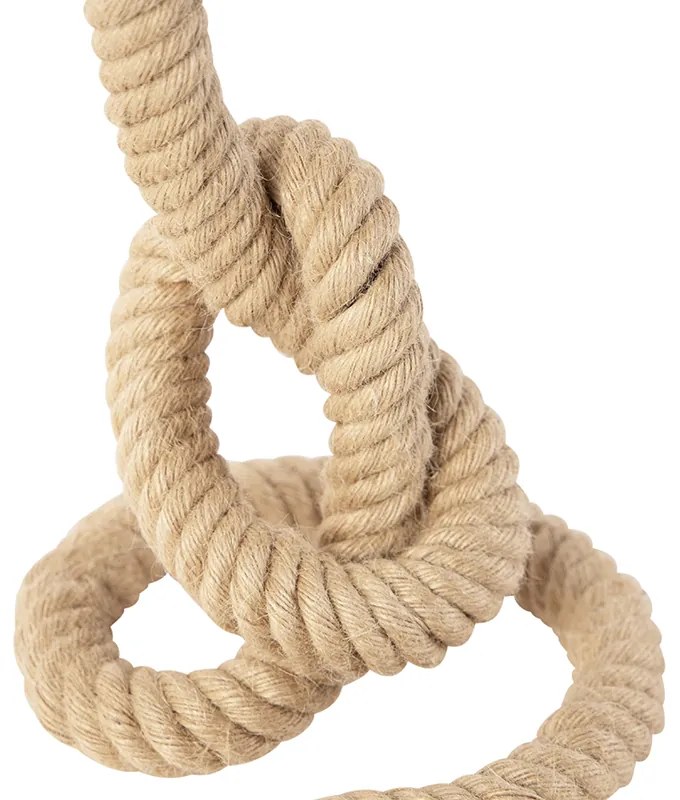 Lampă de masă rustică din frânghie - Ropa