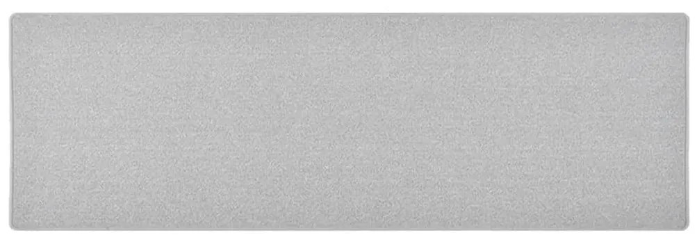 vidaXL Covor traversă, gri deschis, 80x250 cm