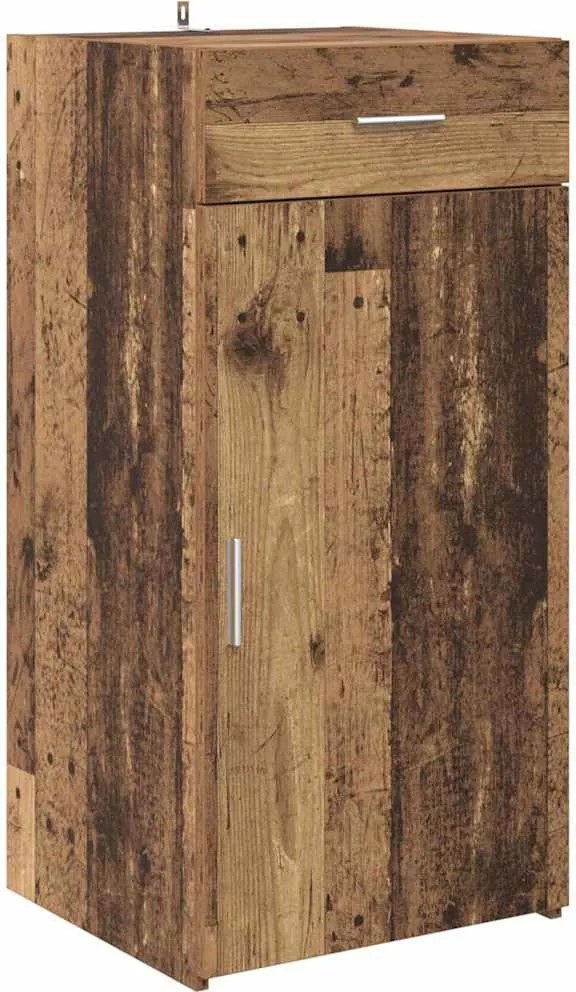 vidaXL Bufet cu sertar Lemn vechi 45 x 42,5 x 93 cm Lemn compozit