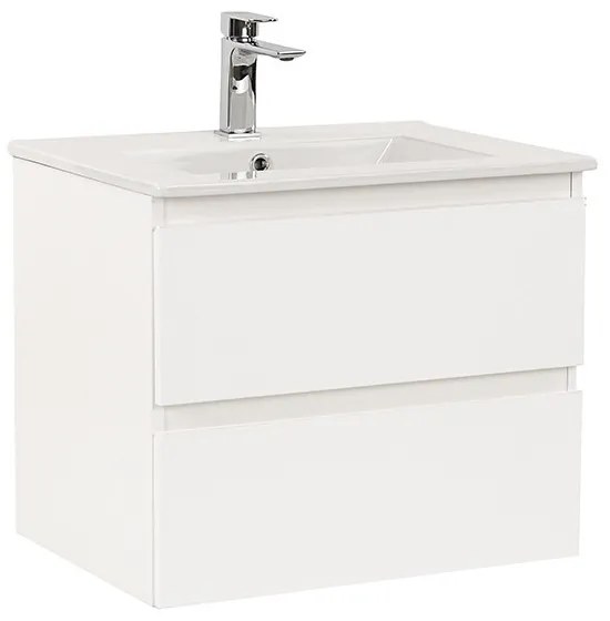 Dulap inferior Vario Forte 60 cu lavoar alb-alb