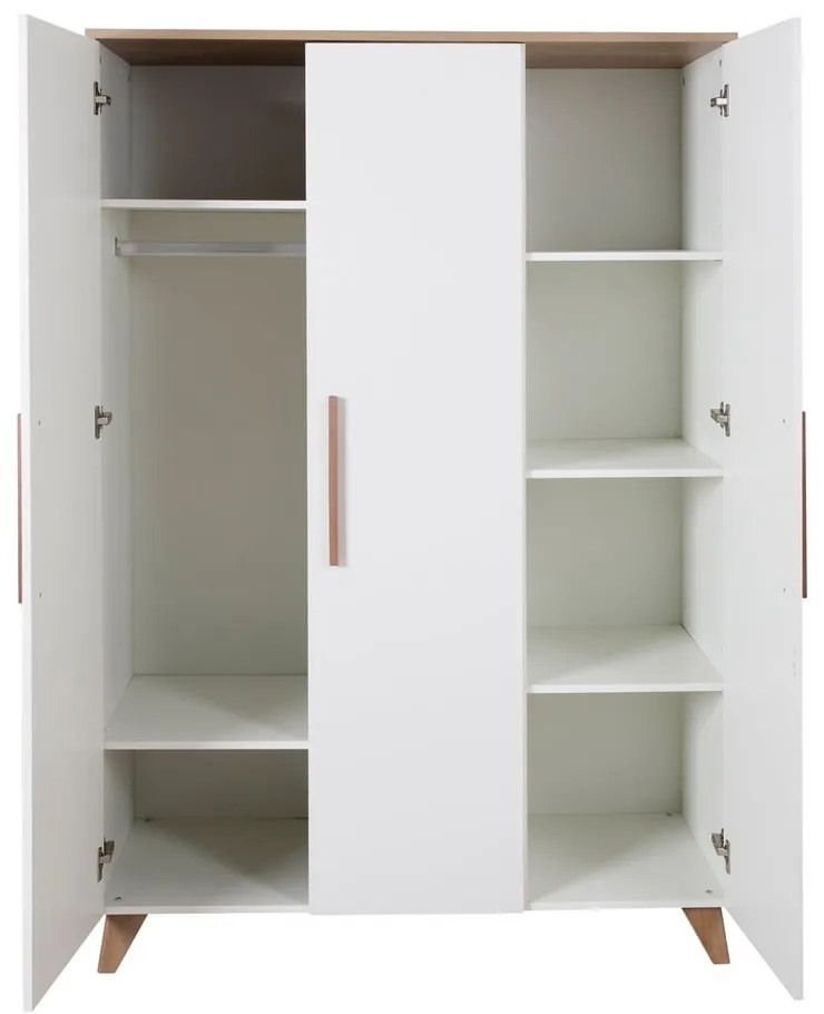 Șifonier de copii alb 118x190 cm – Roba
