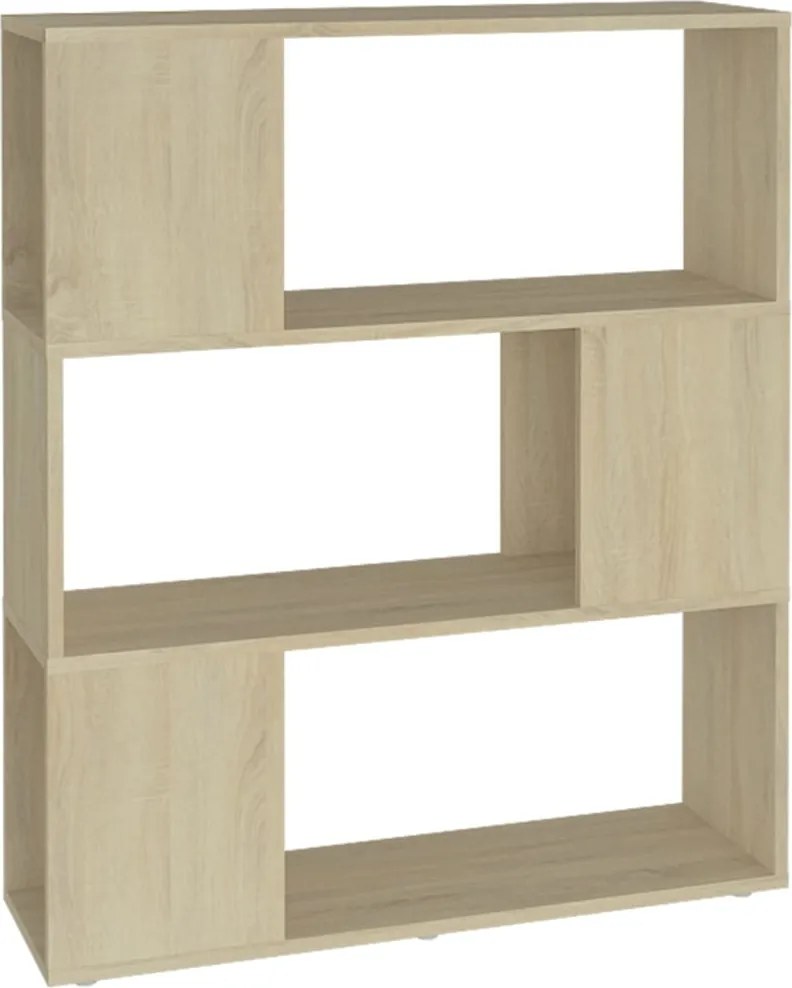 vidaXL Bibliotecă/Separator cameră, stejar sonoma, 80x24x94 cm, PAL