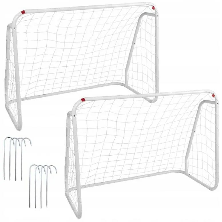 Poartă de fotbal Aldotrade 124 x 96 x 61 cm , set de 2 buc.