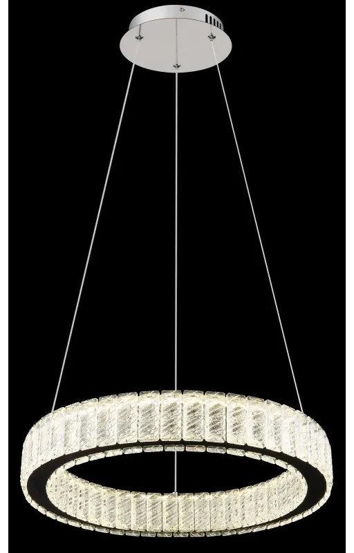 Lustra LED cu telecomanda design modern Mucky crom 50cm