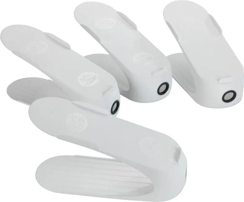 Organizatoare de pantofi albe, set din 4 piese, WENKO