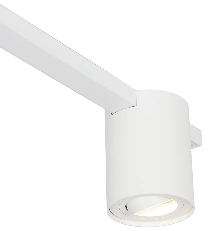 Sistem de șine modern alb cu 5 spoturi monofazate - Rondoo Up