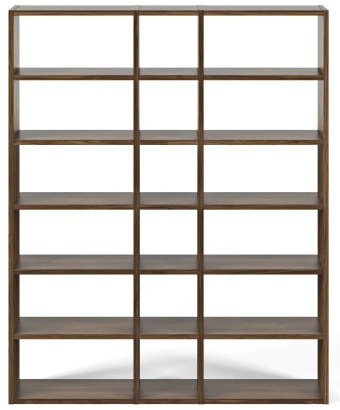 Bibliotecă TemaHome Pombal, lățime 182 cm, maro închis